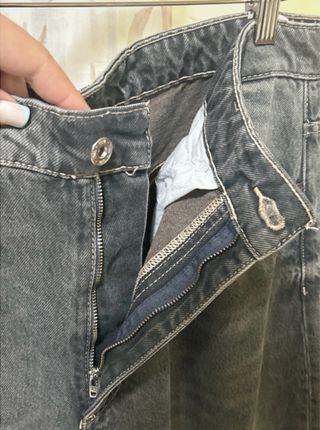 Vaquero ancho Zara gris