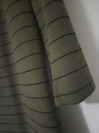 Vestido VILA rayas verde y negro Talla S