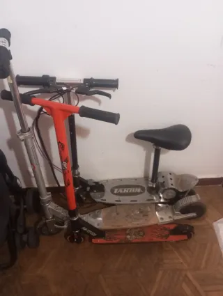 3 TRES UNO ELÉCTRICO DOS DE PIE ADULTO Y NIÑO