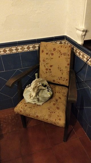 Silla Acojinada con Estampado Floral