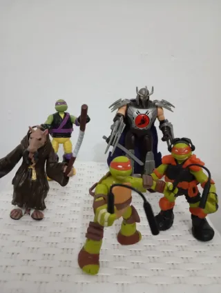 Muñecos Tortugas Ninja y Villanos de los años 80