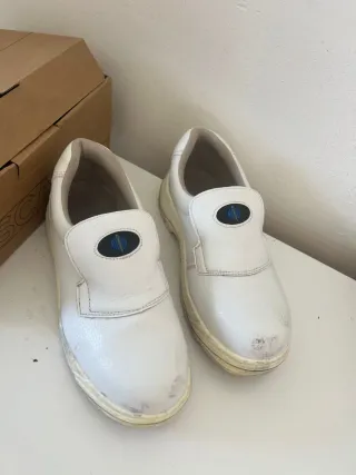 Botas de trabajo blancas