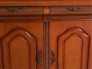 Mueble de entrada madera y mármol