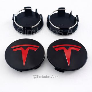 4x Tapabujes Tesla Model 3 X S 57mm llantas