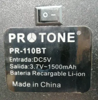 Torre de Sonido Protone Negra y Roja