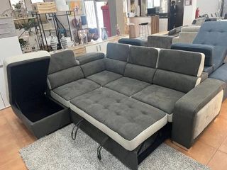 Sofá Cama Muran + Puff con Arcón