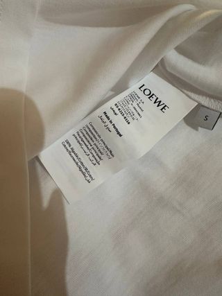 T-shirt Loewe bordado flor azul