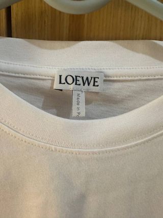 T-shirt Loewe bordado flor azul