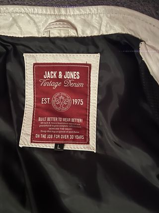 Chaqueta de piel Jack & Jones Denim