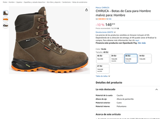 Botas Trekking Chiruca Vibram Talla 41