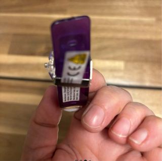 Reloj Morado Transparente Diseño Kuromi