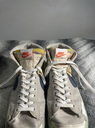 Nike Blazer Mid Beige/Azul