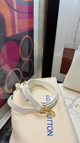 Bolso Louis Vuitton Blanco y Dorado