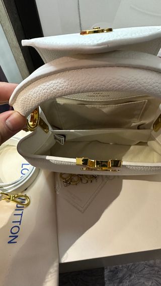 Bolso Louis Vuitton Blanco y Dorado