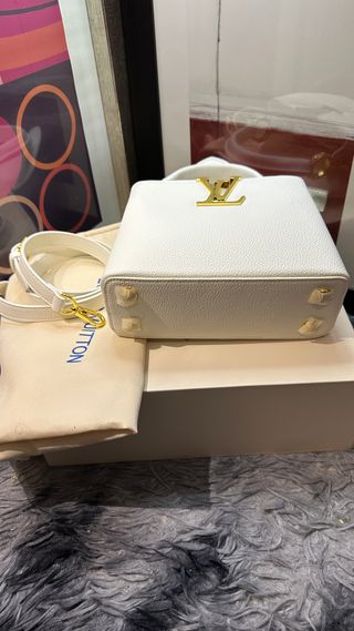 Bolso Louis Vuitton Blanco y Dorado