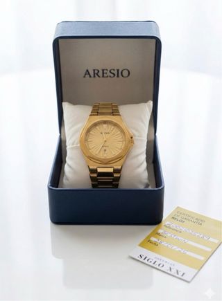 Reloj Siglo XXI Dorado betwin