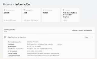 Mini-PC Aoostar G-Flip Ryzen H 255 16GB 256GB SSD