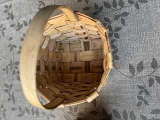 Cesta artesanal mimbre rústica