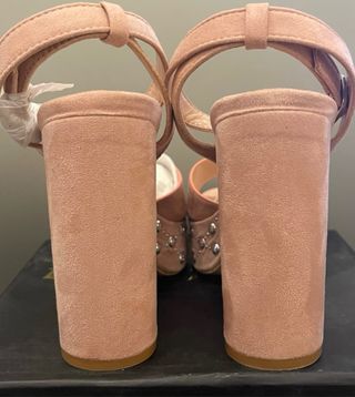 Sandalias Tacón Plataforma Rosa Talla 36