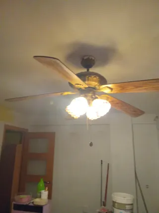 Ventilador de techo 5 aspas madera
