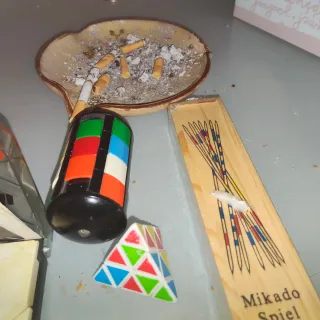Juegos de mesa Mikado, Cubo y Tangram