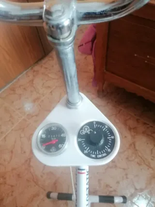 Bicicleta Estática. Pedales y Remo.