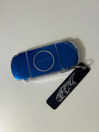 PSP 3000 Azul Electrico + Funda + Cargador + 1GB