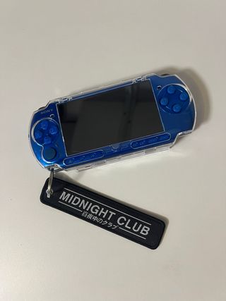 PSP 3000 Azul Electrico + Funda + Cargador + 1GB