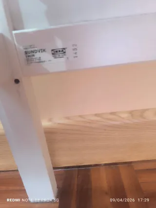 Cuna Ikea Sunnvik Blanca + colchón