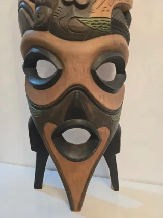 Máscara Africana Costa Noroeste Madera