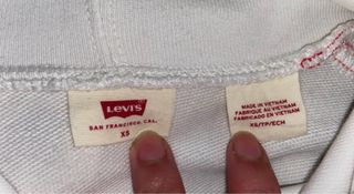 Sudadera Levi's Blanca y Roja