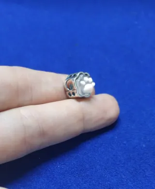 Charm Gato Gata huella se ilumina Pulsera Pandora