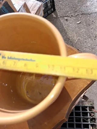 Brocca/Caraffa in ceramica arancione