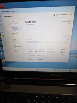 Ordenador Portátil HP INTEL ICORE 3 , 8RAM