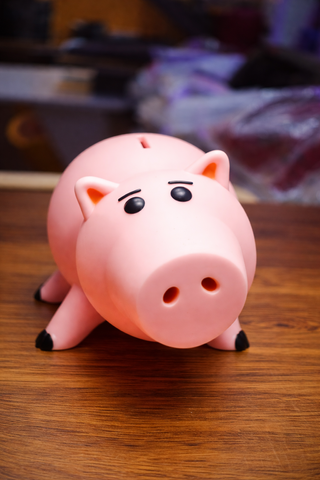 Porta-monete maialino stile Hamm Toy Story kawaii