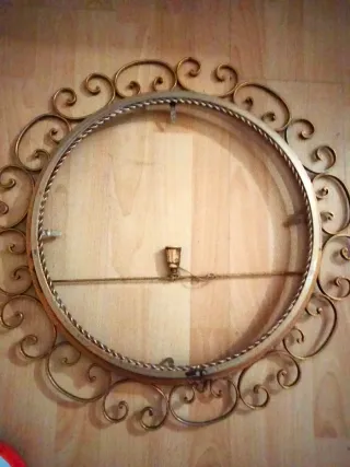 Marco in metallo vintage dorato e argentato