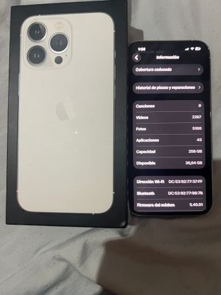 iPhone 13 Pro 256GB Plata 79% Batería