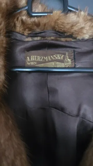 Abrigo de piel de zorro natural fox fur S M