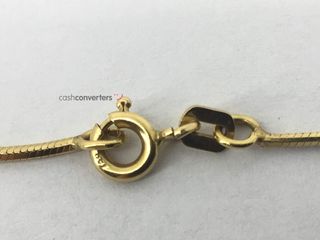 cadena oro 18k con piedra 20cm