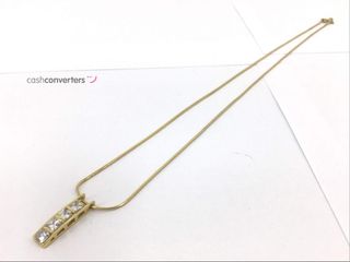 cadena oro 18k con piedra 20cm