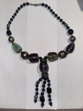 Collar Étnico Lujo Cristal Irisado Borlas