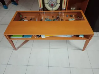 Mesa de centro madera y cristal