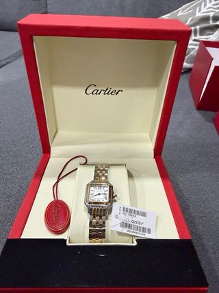 Relógio Cartier Panthère Dourado e Prateado