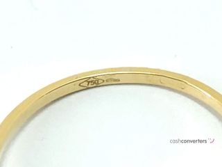 sortija oro 18k con piedra con circonita