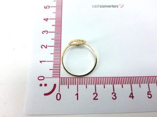 sortija oro 18k con piedra con circonita