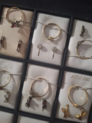 Lote de Joyería Plata y chapado oro