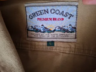 CHAQUETA CAZADORA SAHARIANA VINTAGE GREEN COAST