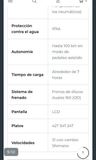 Bicicleta Eléctrica Negra