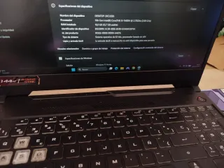 Portátil ASUS TUF Gaming F15 FX506HC