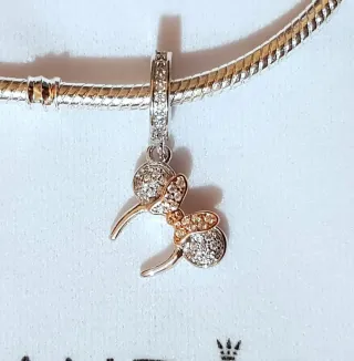 Pandora Charm Diadema Minnie Plata
